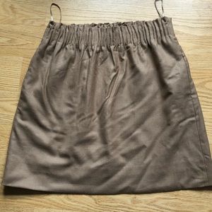 Brown paper bag style skirt